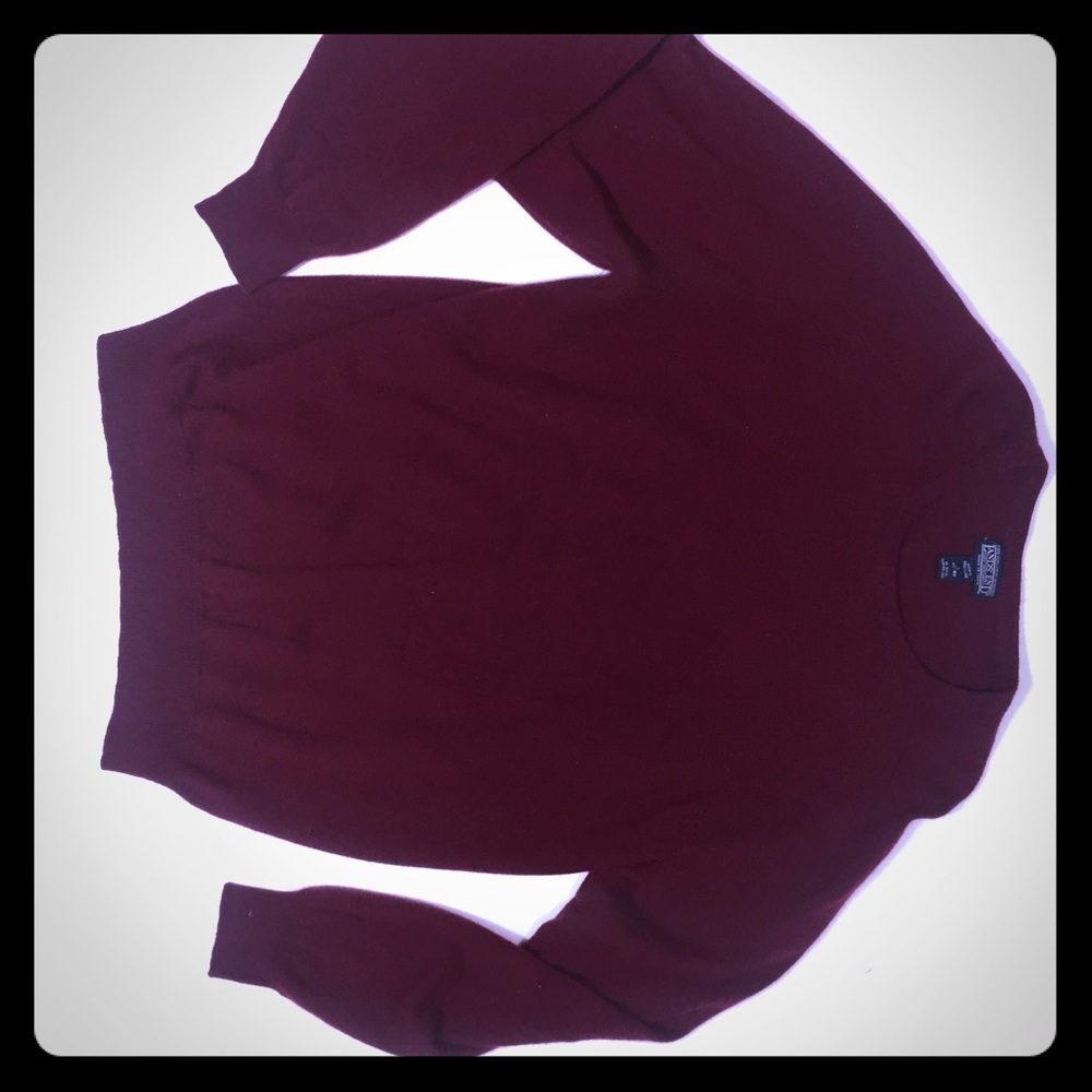 Lands End Fine 100% 2-Ply Cashmere Crew Sweater